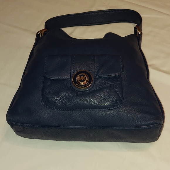 Michael Kors Handbags - Micheal Kors  Navey Blue Soft Leather Bag.